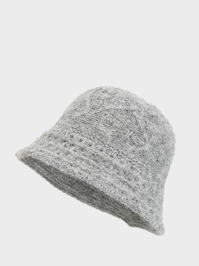 Women Autumn Warm  Knitted Bucket Hat