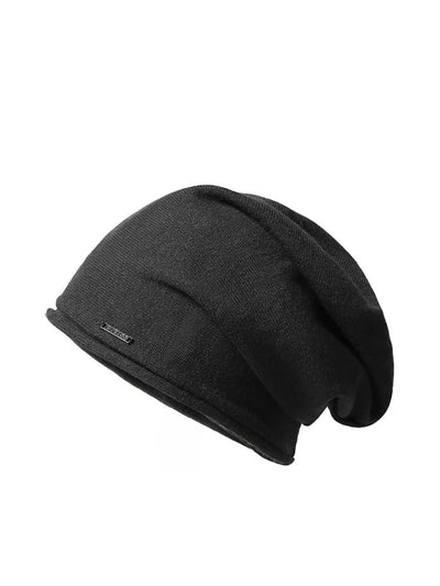 Women Casual Autumn Pure Color Warm Knitted Hat