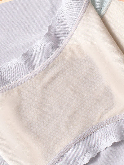 4 Pieces Summer Artsy Women Jacquard Lace Underwear