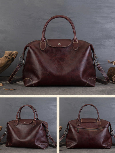 Women Vintage Genuine Leather Tote Bag Crossbag