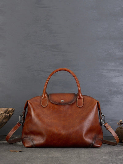 Women Vintage Genuine Leather Tote Bag Crossbag