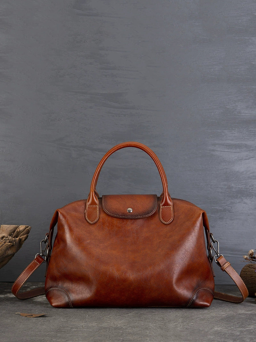 Women Vintage Genuine Leather Tote Bag Crossbag