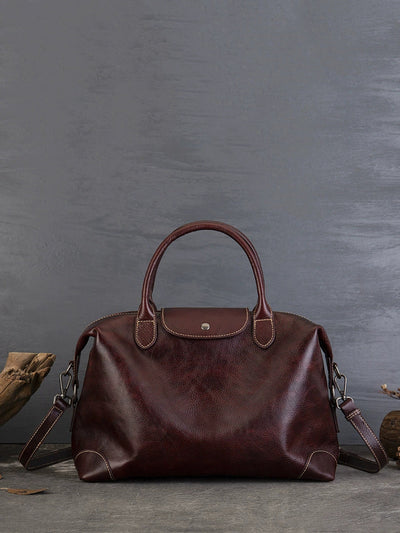 Women Vintage Genuine Leather Tote Bag Crossbag