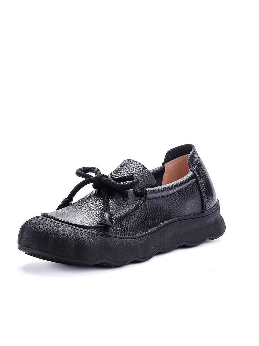 Women Summer Genuine Leather Platform Shoes