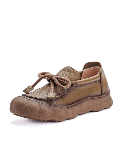 Women Summer Genuine Leather Platform Shoes