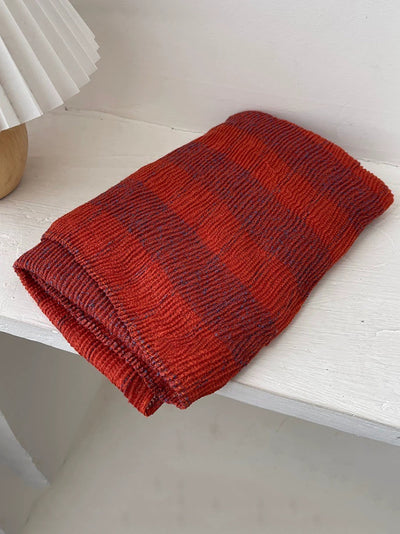 Women Autumn Vintage Plaid Shawl Scarf