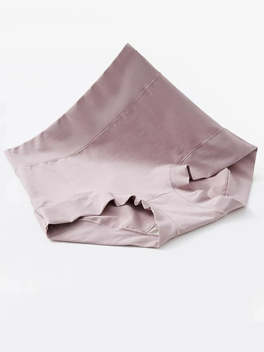 6 Pieces Summer Women High Waist Pure Color Underwear