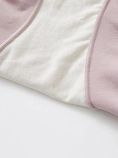 6 Pieces Summer Women High Waist Pure Color Underwear