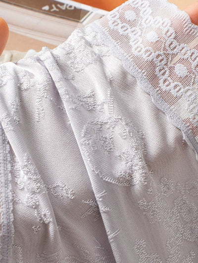 4 Pieces Summer Artsy Women Lace High Waist Underwear