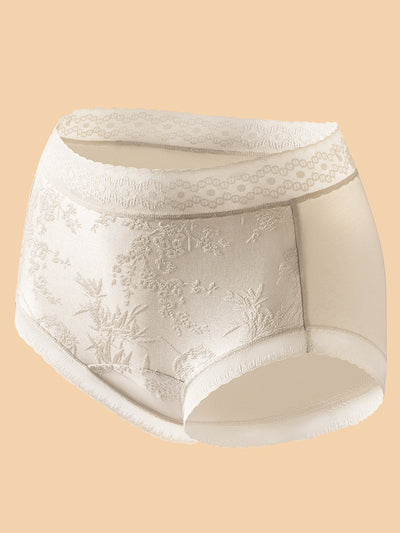 4 Pieces Summer Artsy Women Lace High Waist Underwear