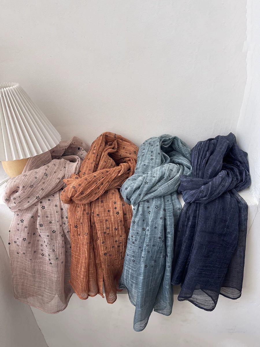 Women Artsy Floral Shawl Scarf