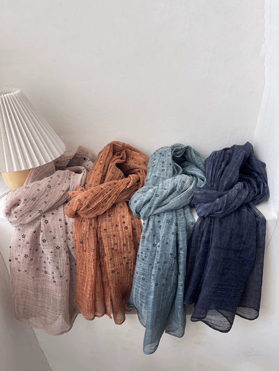 Women Artsy Floral Shawl Scarf