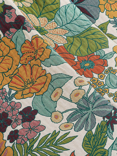 100%Cotton Flower Tassel Bedcover Sofa Blanket