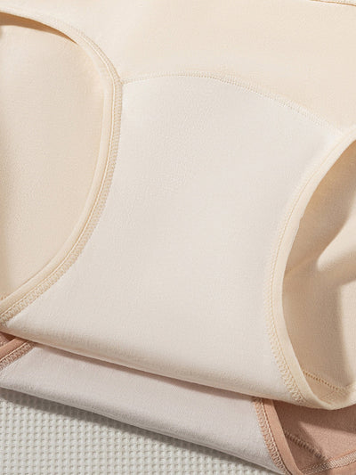 6 Pieces Women High Waist Colorblock Cotton Underwear