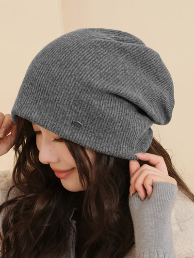 Women Autumn Warm Pure Color Knitted Hat