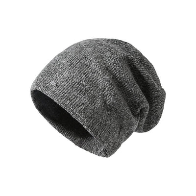 Women Autumn Warm Pure Color Knitted Hat