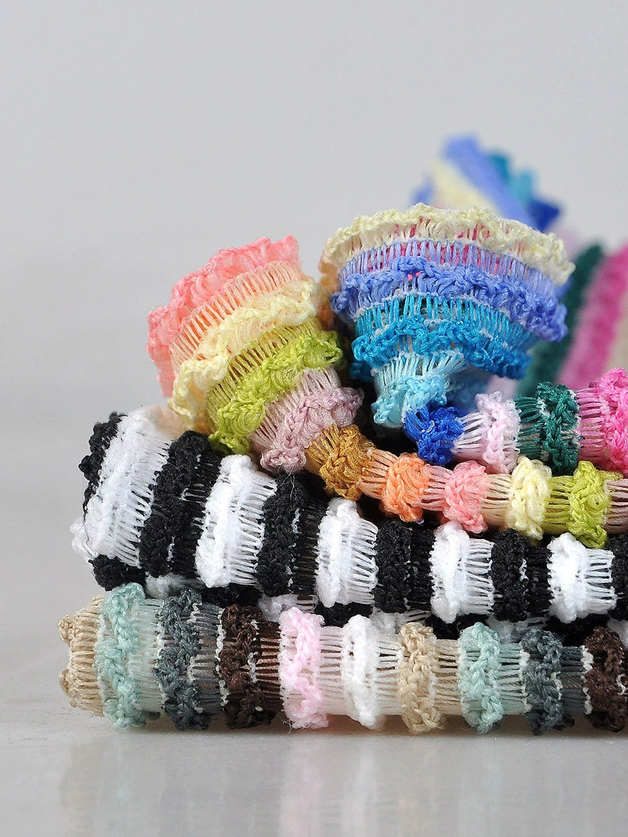 Women Artsy Colorblock Stripe Knitted Hat