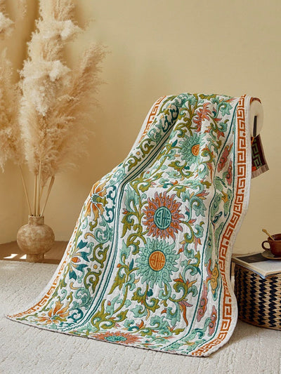 100%Cotton Flower Jacquard Adult Bath Towel