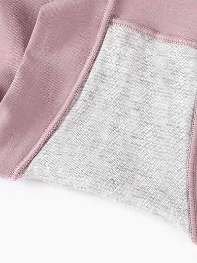 6 Pieces Women High Waist Pure Color Cotton Underwear