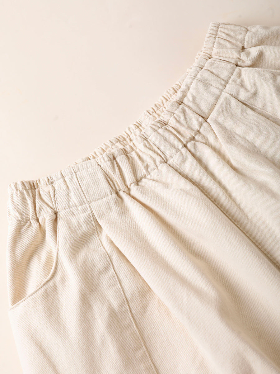 Women Autumn Pure Color 100%Cotton Harem Pants