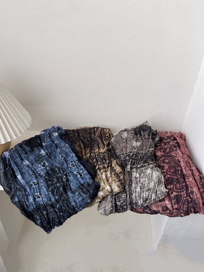 Women Ethnic Tie-dye Shawl Scarf