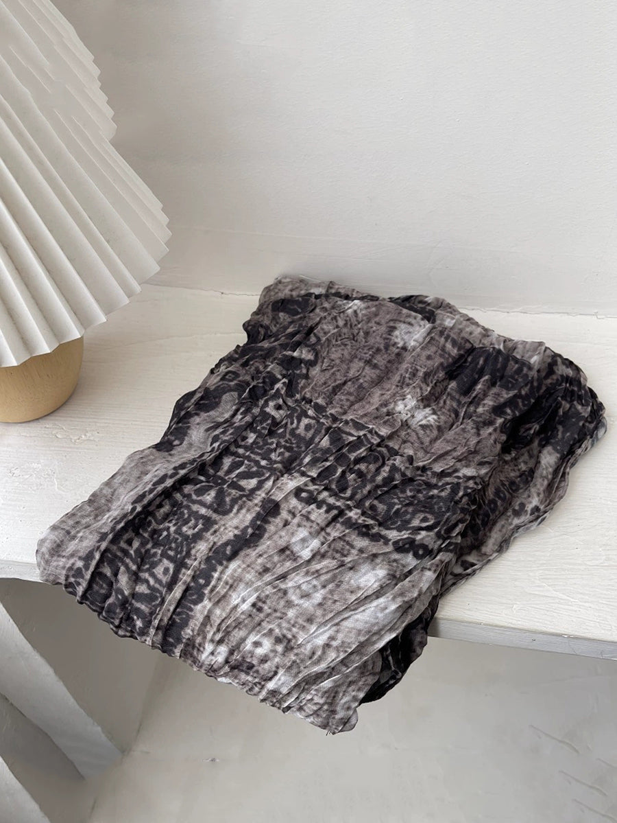 Women Ethnic Tie-dye Shawl Scarf