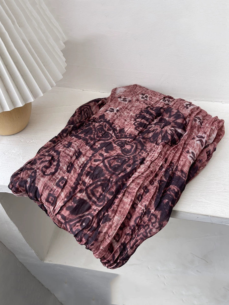 Women Ethnic Tie-dye Shawl Scarf