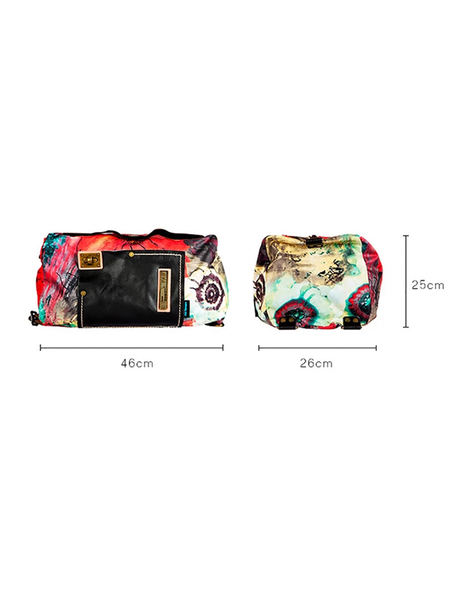 Women Fashion Leather Spliced Shoulder Bag