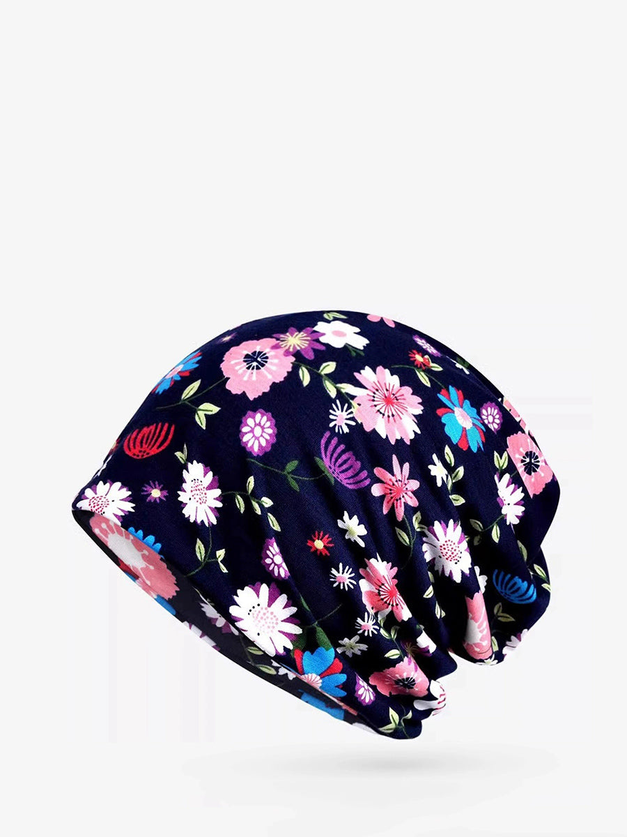 Women Summer Flower Elasticity Hat