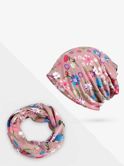 Women Summer Flower Elasticity Hat