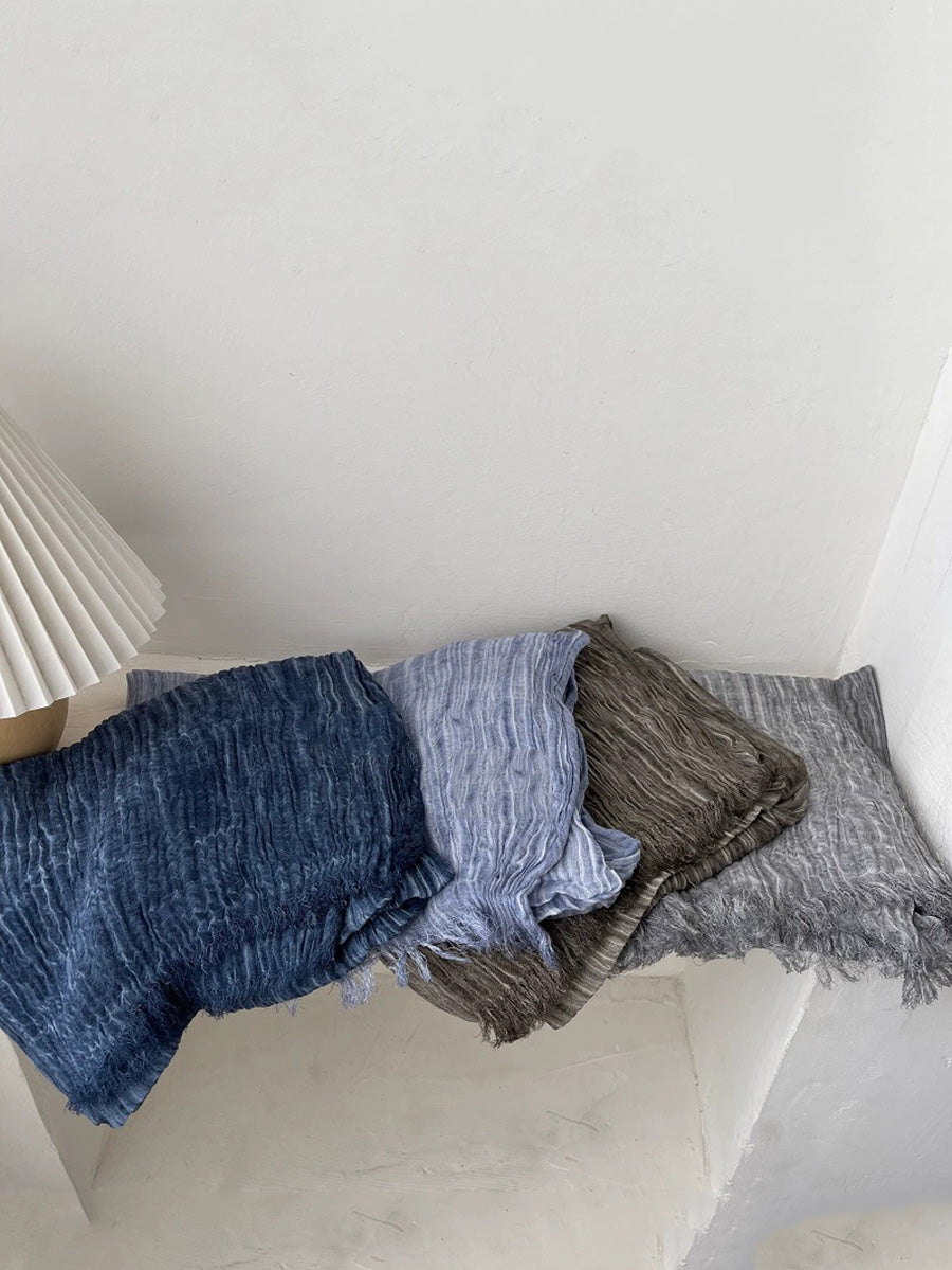 Women Autumn Pure Color Shawl Scarf