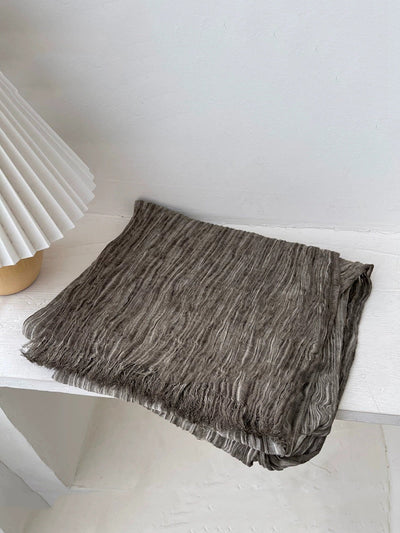 Women Autumn Pure Color Shawl Scarf