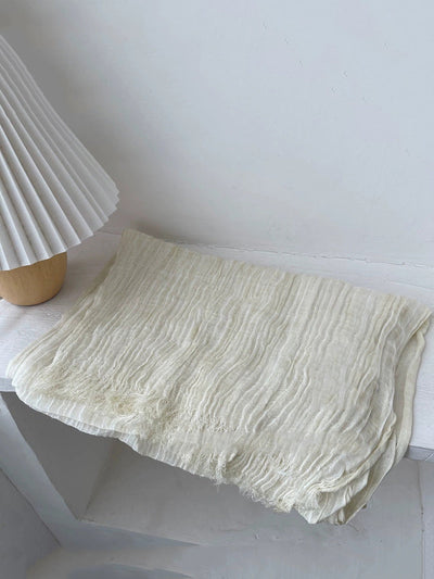 Women Autumn Pure Color Shawl Scarf