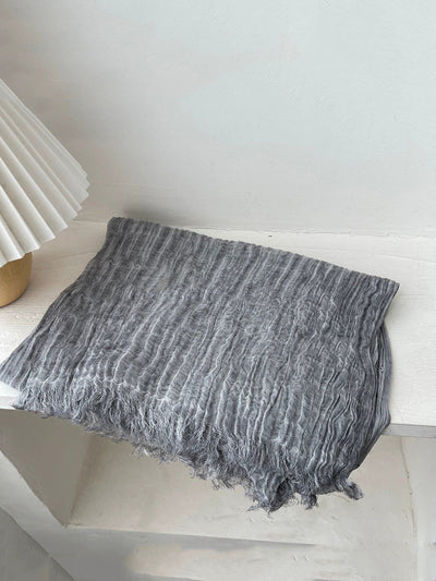 Women Autumn Pure Color Shawl Scarf