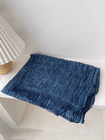 Women Autumn Pure Color Shawl Scarf