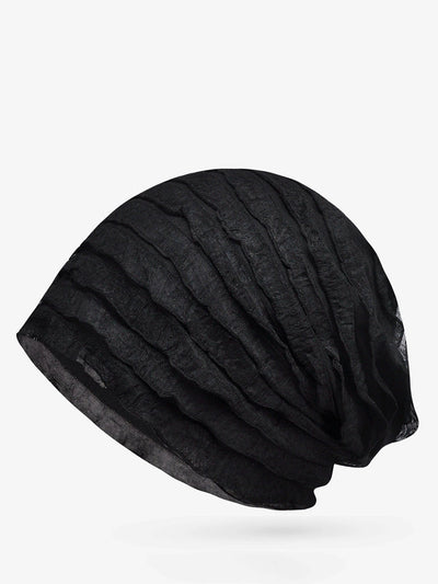 Women Summer Pure Color Shirred Hat