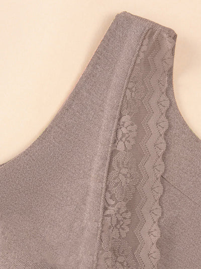 Women Autumn Casual Pure Color V-Neck Bottom Vest