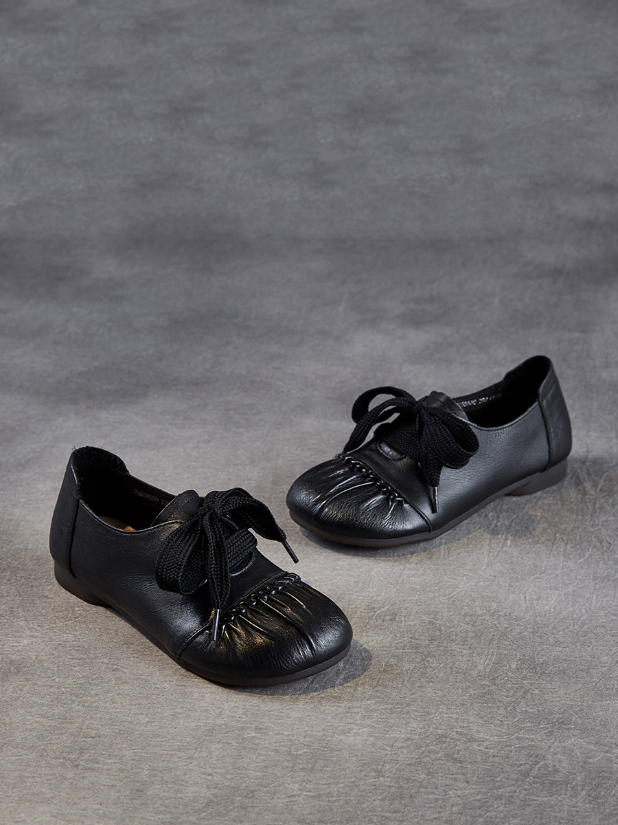 Women Summer Soft Leather Strap Low Heel Shoes