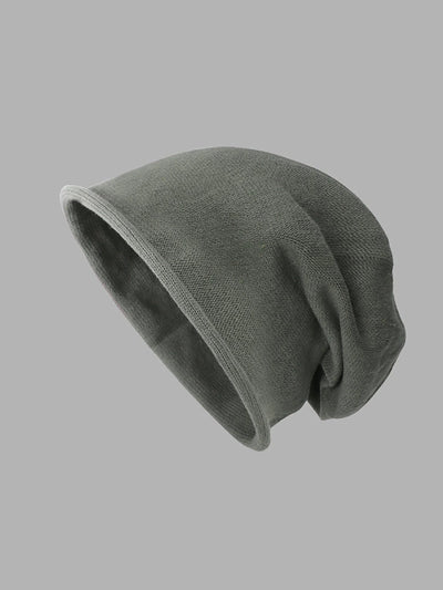 Women Autumn Casual Pure Color Knitted Hat