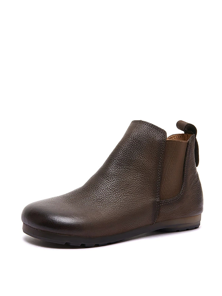 Women Autumn Genuine Leather Ankle Boots