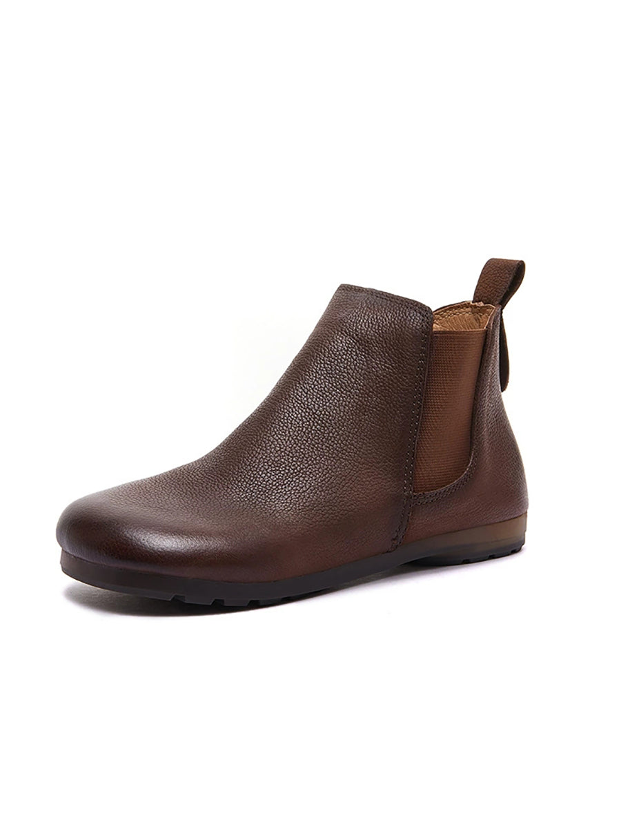 Women Autumn Genuine Leather Ankle Boots