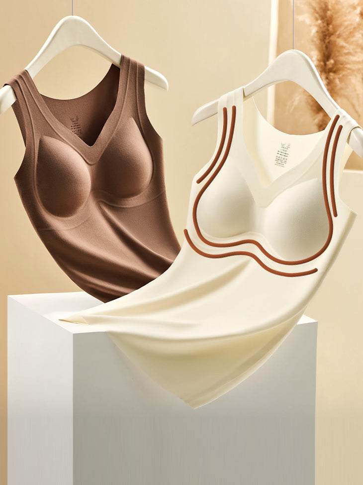 Women Autumn Casual Pure Color V-Neck Bottom Vest