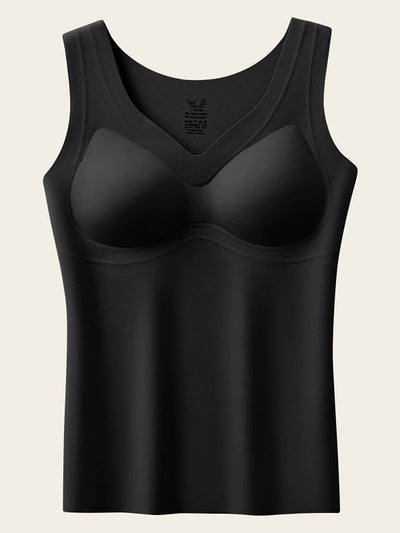 Women Autumn Casual Pure Color V-Neck Bottom Vest