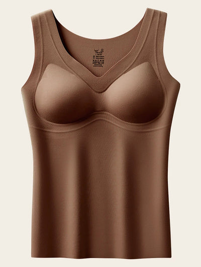 Women Autumn Casual Pure Color V-Neck Bottom Vest