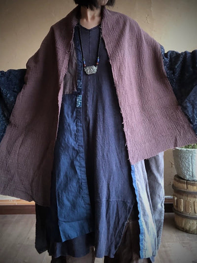 Women Ethnic Autumn Flower Spliced Shawl Scarf