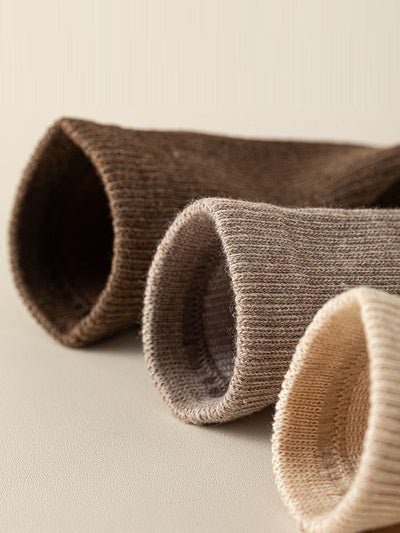 7 Pairs Women Casual Autumn Mid-Heel Socks