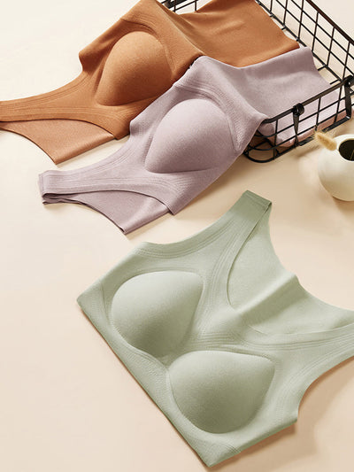 Women Autumn Casual Pure Color U-Neck Bottom Vest