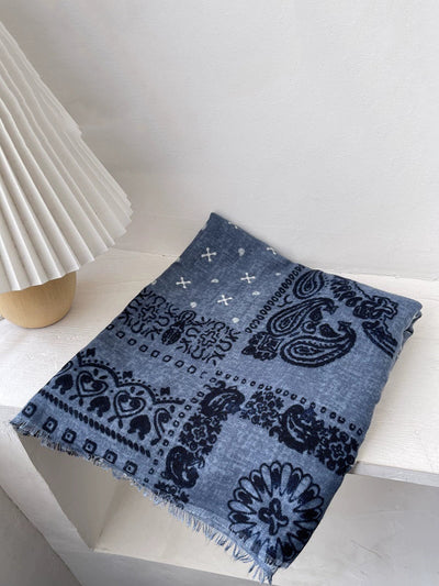 Women Vintage Print Shawl Scarf