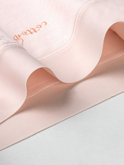 6 Pieces Women High Waist Pure Color Cotton Underwear