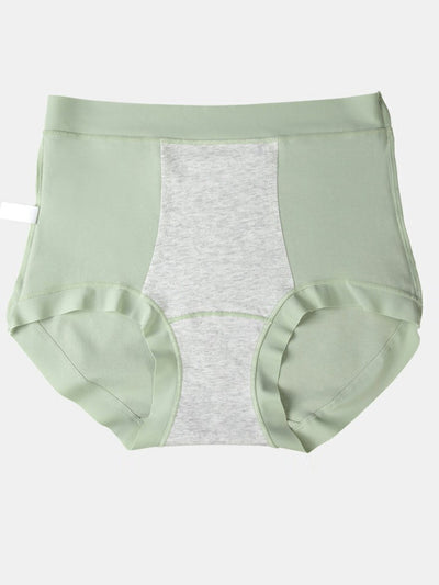 6 Pieces Women High Waist Pure Color Cotton Underwear